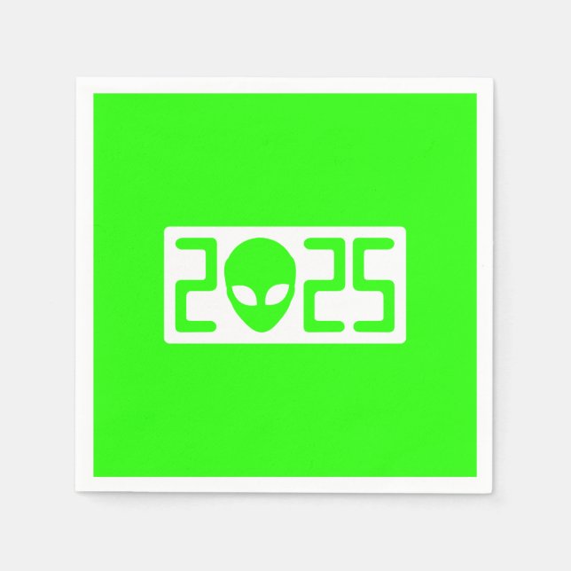 SERVIETTE EN PAPIER OVNI 2025 (Devant)