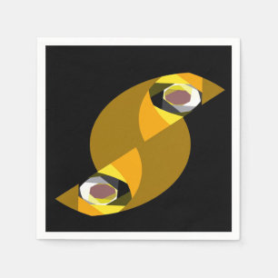 SERVIETTE EN PAPIER OWL ABSTRAIT