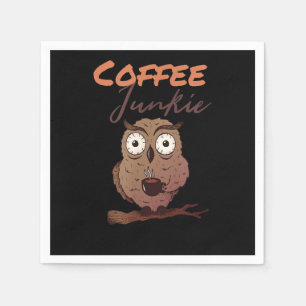 Serviette En Papier Owl Gift Cadeau De La Jutte De Café Pour L'Amour