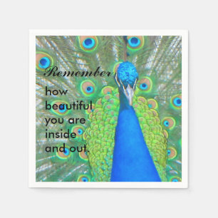 Serviette En Papier Pacock