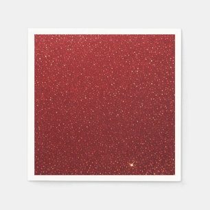 Serviette En Papier Pailleté rouge