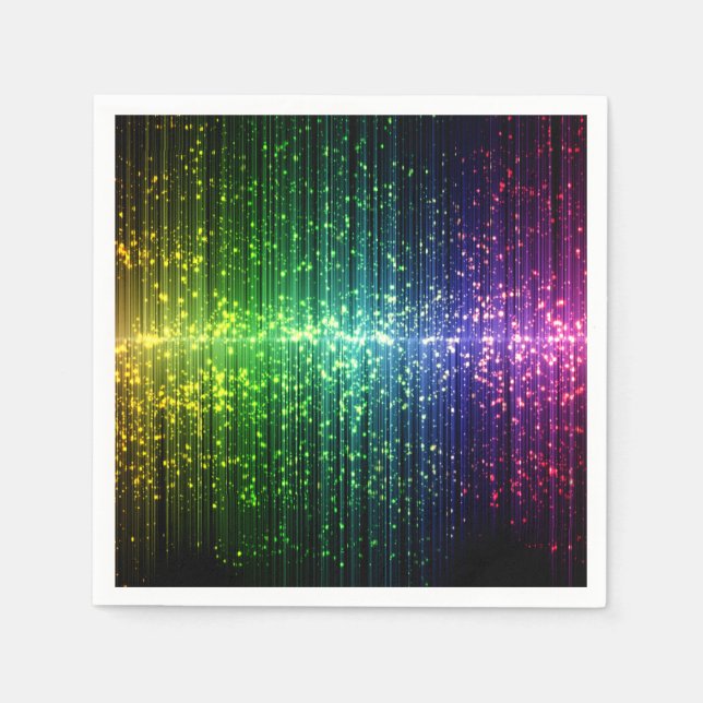 Serviette En Papier Paillettes de disco scintillantes (Devant)