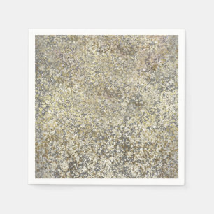Serviette En Papier Paillettes dorées Crackle Moderne Chic Glamour Éti