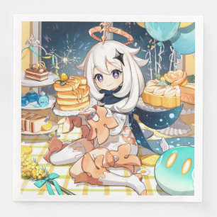 Serviette En Papier Paimon Genshin Impact Napkin
