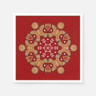 Serviette En Papier Pain D'Argent Hommes Et Snowflake Mandalas