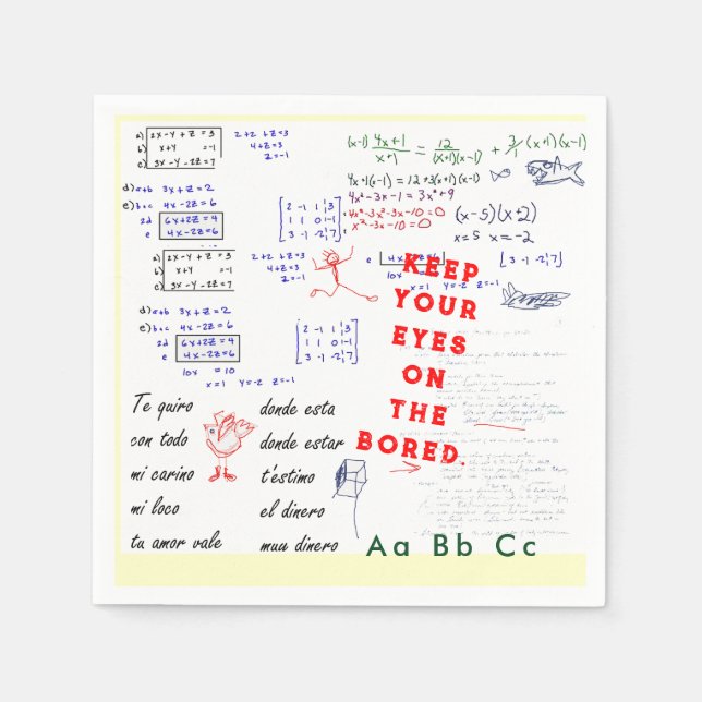 Serviette En Papier Pain de fête de l'école enseignant (Devant)