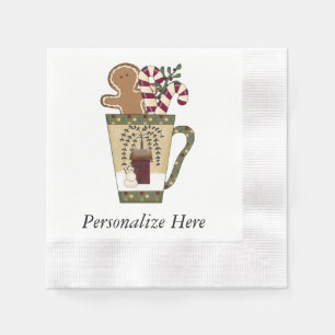 Serviette En Papier Pain d'épice de Noël