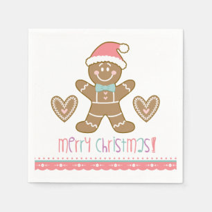 Serviette En Papier Pain d'épice de Noël Cookie Party Napkin