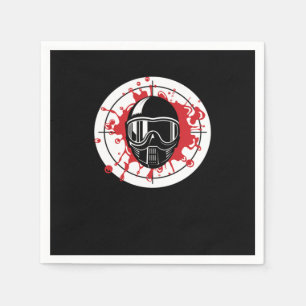Serviette En Papier Paintball Bullseye Paintball Cible Joueur Marque