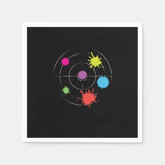 Serviette En Papier Paintball Target Paintball Game Paintball Player G (Devant)