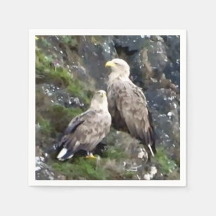 Serviette En Papier Paire d'aigles royaux emblématiques des Highlands 