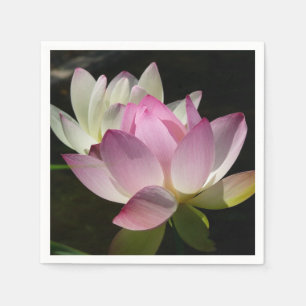 Serviette En Papier Paire de fleurs de Lotus II