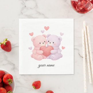 Serviette En Papier Paires Mignonnes et Câlines