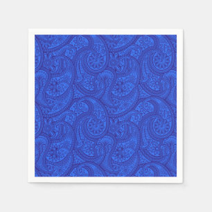 Serviette En Papier Paisley bleu