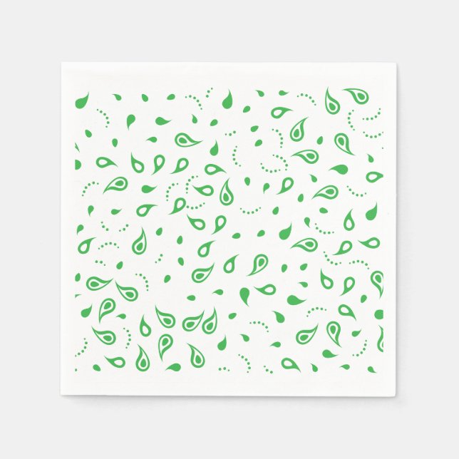 Serviette En Papier Paisley Flourish Napkin (Devant)