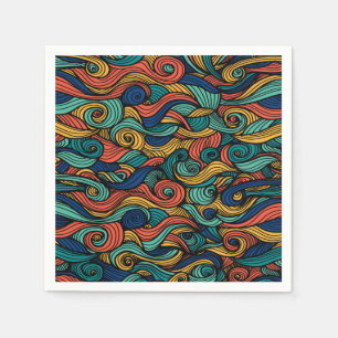 Serviette En Papier Paisley haché