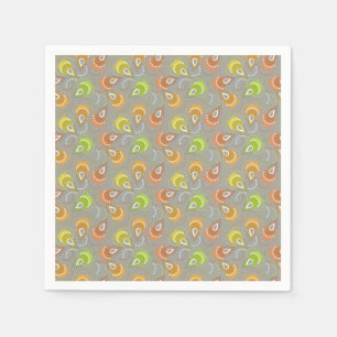 Serviette En Papier Paisley motif.