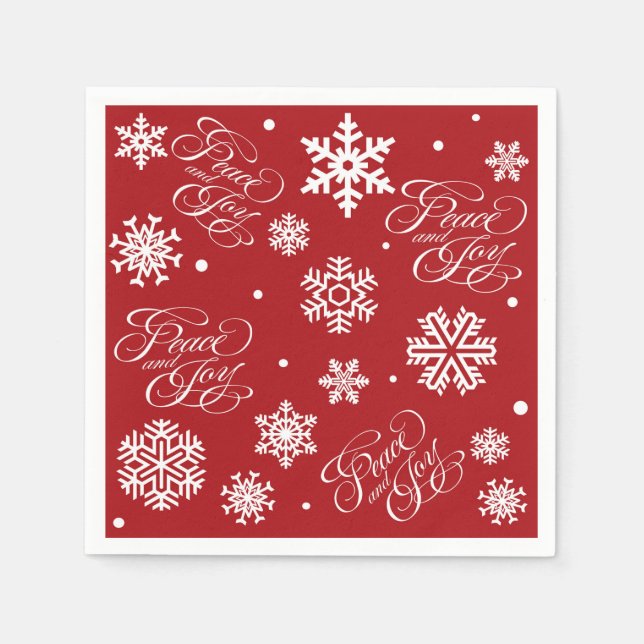 Serviette En Papier Paix et joie (Devant)