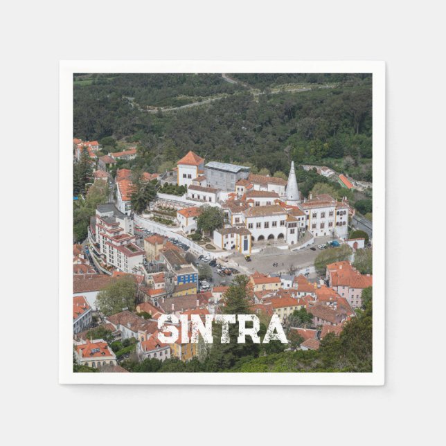 Serviette En Papier Palais de Sintra d'en haut à Sintra, Portugal (Devant)