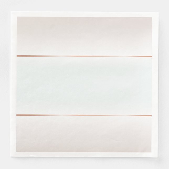 Serviette En Papier Pale Taupe Aqua Rose (Devant)