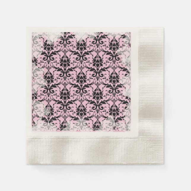 Serviette En Papier Palest rose pâteux Tea Party (Devant)