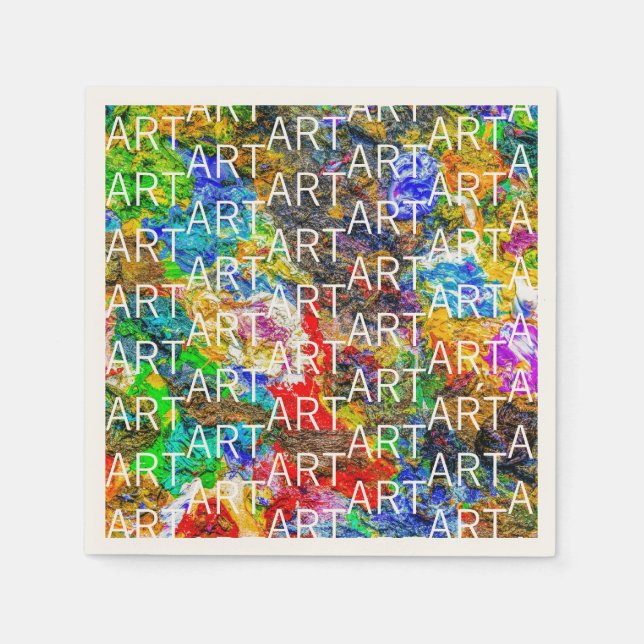 Serviette En Papier Palette de couleurs (Devant)