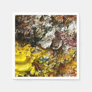 Serviette En Papier Palette de l'artiste #1