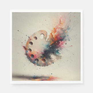 Serviette En Papier Palette of Creation Paper Napkin