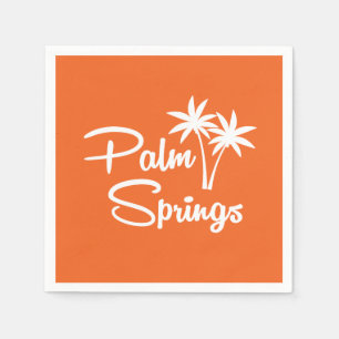 Serviette En Papier Palm Springs Mid Century Papier moderne serviettes