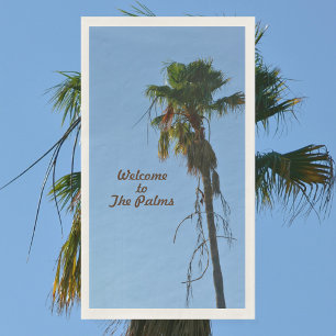 Serviette En Papier Palm Tree contre Blue Sky personnalisable