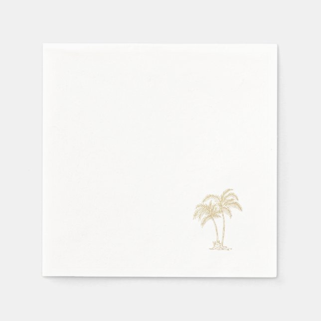 Serviette En Papier Palme d'or  (Devant)