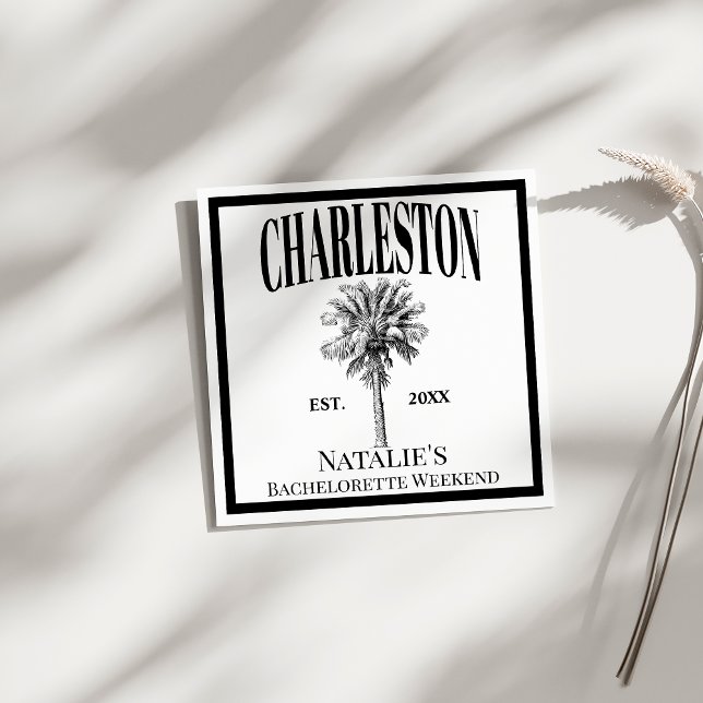 Serviette En Papier Palmiers Luxueux Charleston Coastal Enterrement de (Créateur téléchargé)
