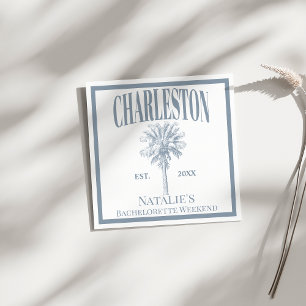 Serviette En Papier Palmiers Luxueux Charleston Côte Enterrement de Vi