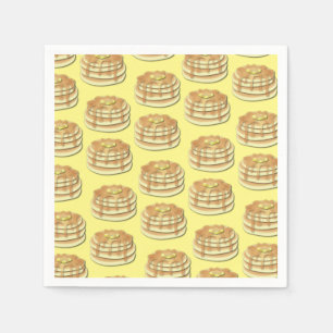 Serviette En Papier Pancake Anniversaire Fête Flapjack Cute Enfants