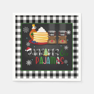 Serviette En Papier Pancakes & Pajamas Christmas Party Napkin - BB