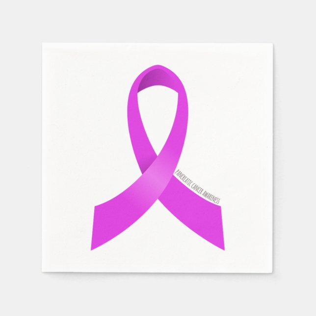Serviette En Papier Pancreatic Cancer Awareness Ribbon (Devant)