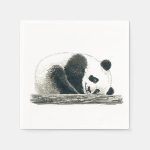 Serviette En Papier Panda