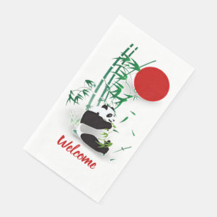 Serviette En Papier Panda