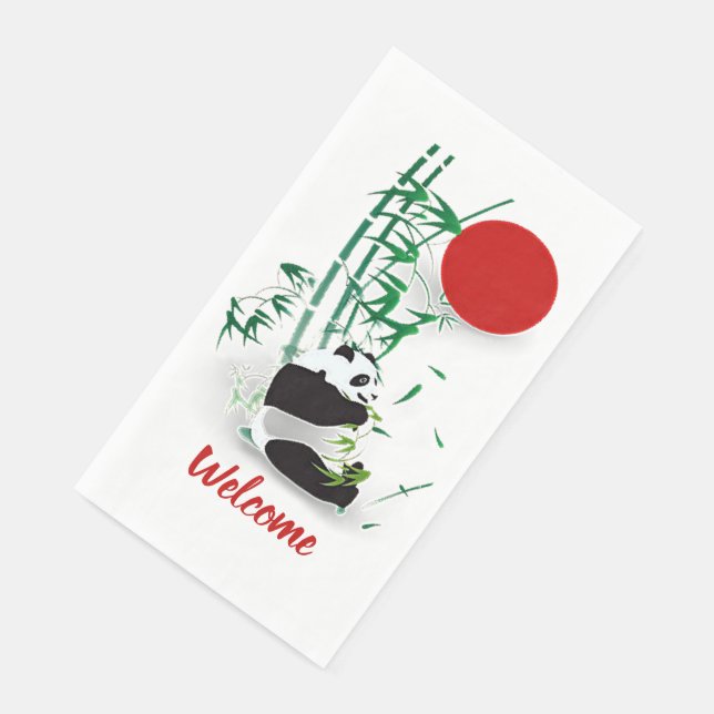 Serviette En Papier Panda   (Coin)