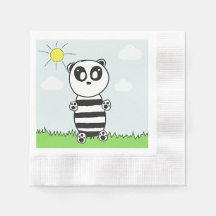 Serviette En Papier Panda Kid