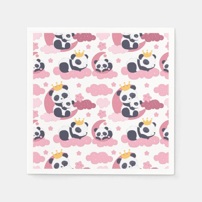 Serviette En Papier Panda Lover | Je Suis Surnommé Panda (Devant)