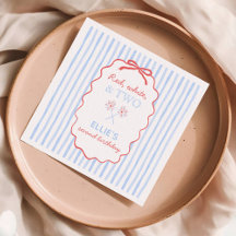 Panier 4 juillet serviettes d'anniversaire