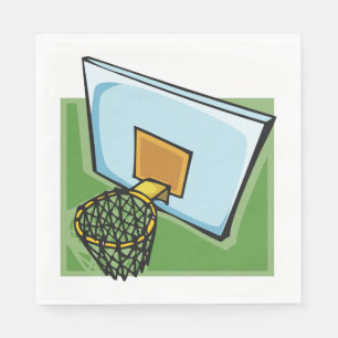 Serviette En Papier Panier De Basketball Sports Backboard Et Net