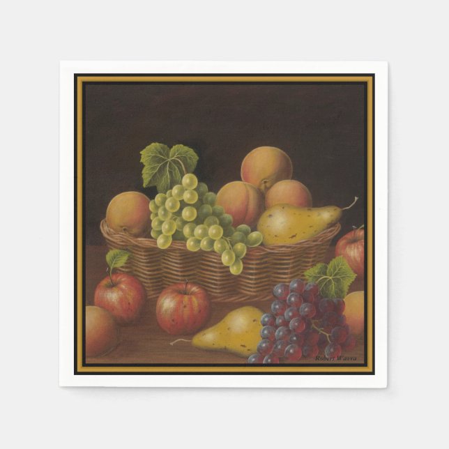 Serviette En Papier Panier de fruits (Devant)