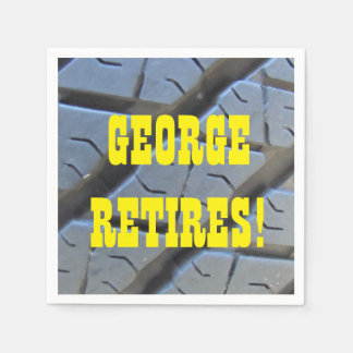 Serviette En Papier Paniers de la partie de retraite amusante