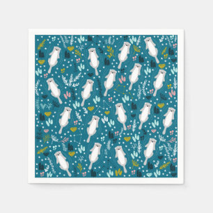 Serviette En Papier Paniers en papier de loutres cuites