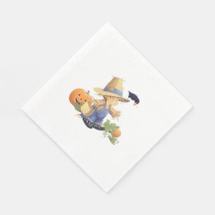 Serviette En Papier Paniers-repas blanc standard Napkin/Halloween