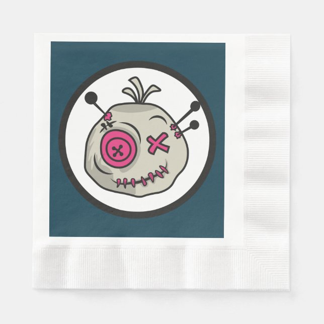 Serviette En Papier Paniers-repas en papier à jetons Voodoo (Devant)