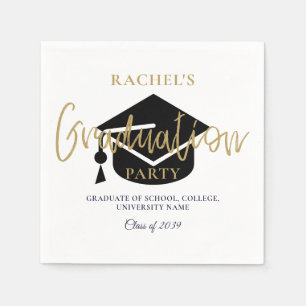 Serviette En Papier Panneau de bienvenue de fête de remise de diplômes