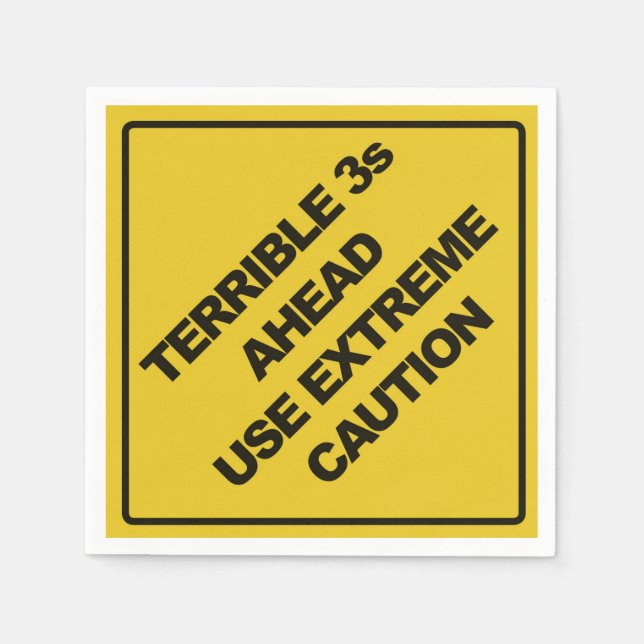 Serviette En Papier Panneau de construction Napkin (Devant)